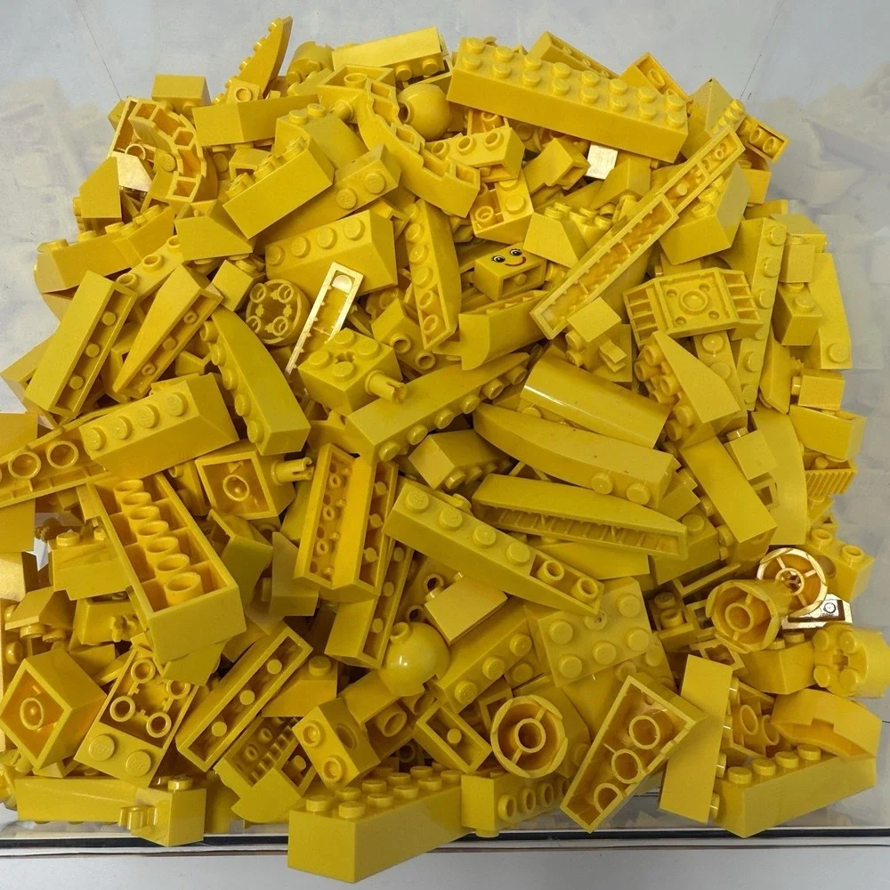 LEGO Yellow Bricks Plates & More Bulk Lot – 2lb 0.2oz‎ Bag Sorted by Color